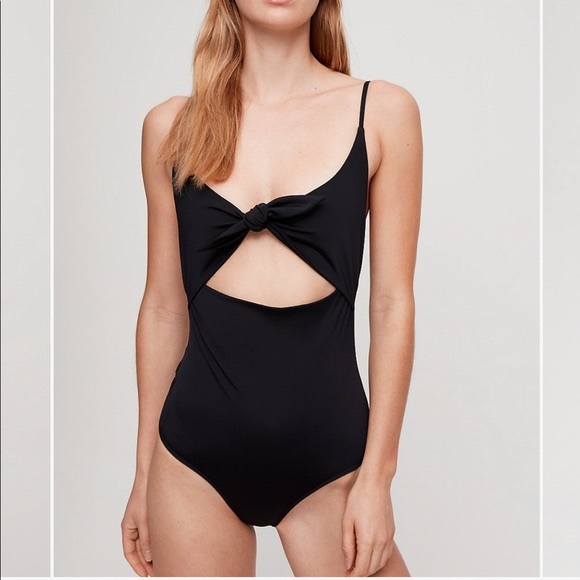 Aritzia Tops - Aritzia Wilfred Noe Bodysuit Tie-Front Size Small NWOT